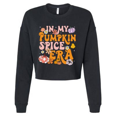 Pumpkin Spice Season Autumn Thanksgiving Humor Cropped Pullover Crew