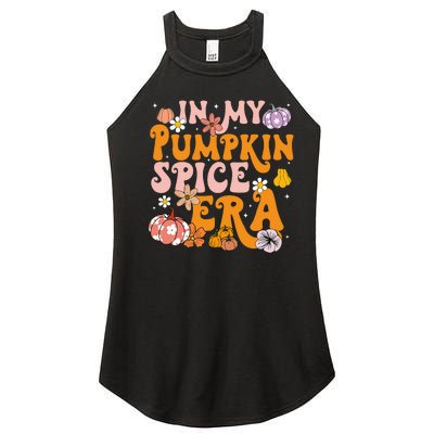 Pumpkin Spice Season Autumn Thanksgiving Humor Women’s Perfect Tri Rocker Tank