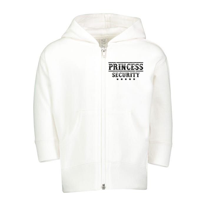 Princess Security Squad Princess Protection Team Halloween Toddler Zip Fleece Hoodie