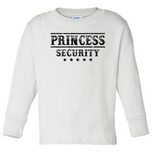 Princess Security Squad Princess Protection Team Halloween Toddler Long Sleeve Shirt