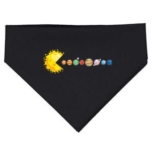 Planetary System Star Eating Planets Sun Funny Astronomy USA-Made Doggie Bandana