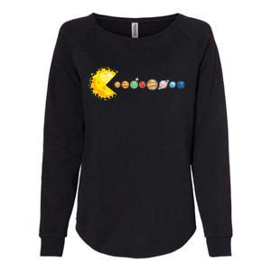 Planetary System Star Eating Planets Sun Funny Astronomy Womens California Wash Sweatshirt