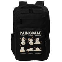 Pain Scale Snowman Funny Nurse Christmas Icu Nurse Impact Tech Backpack