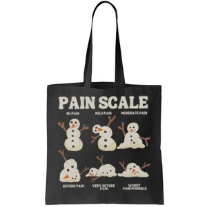 Pain Scale Snowman Funny Nurse Christmas Icu Nurse Tote Bag