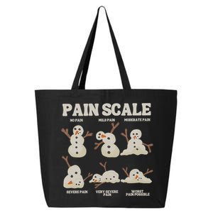 Pain Scale Snowman Funny Nurse Christmas Icu Nurse 25L Jumbo Tote