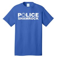 Police Shamrock St Patrick's Day Gift Tall T-Shirt