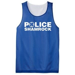 Police Shamrock St Patrick's Day Gift Mesh Reversible Basketball Jersey Tank