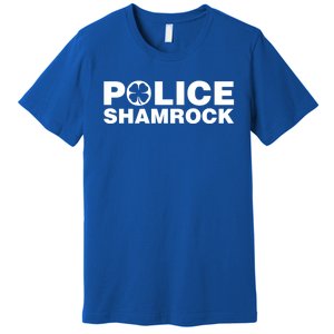 Police Shamrock St Patrick's Day Gift Premium T-Shirt