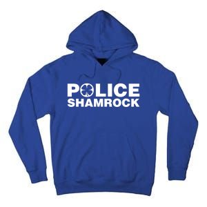 Police Shamrock St Patrick's Day Gift Tall Hoodie