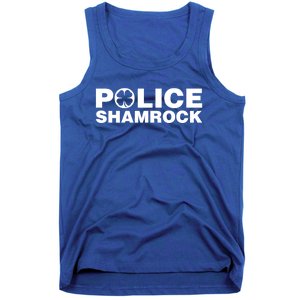 Police Shamrock St Patrick's Day Gift Tank Top