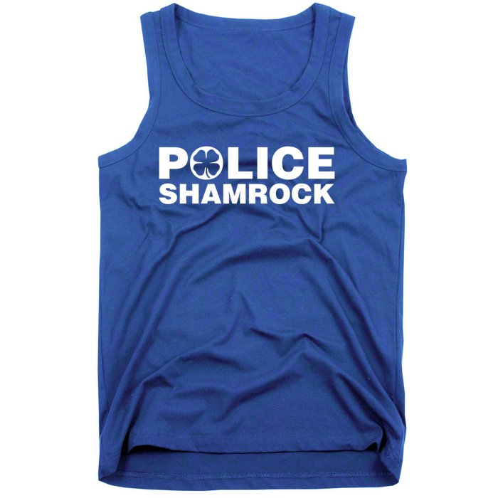 Police Shamrock St Patrick's Day Gift Tank Top