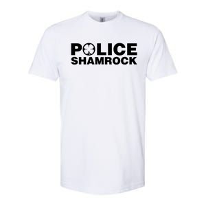 Police Shamrock St Patrick's Day Gift Softstyle CVC T-Shirt