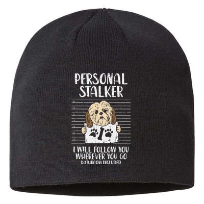 Personal Stalker Shih Tzu Funny Pet Dog Lover Owner Gift Sustainable Beanie