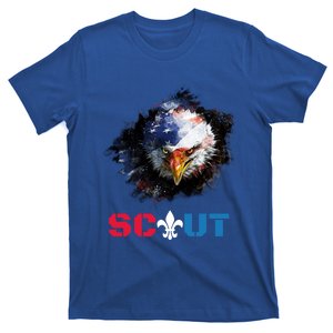 Patriotic Scout Scouting Lover Us Flag Eagle Gift T-Shirt