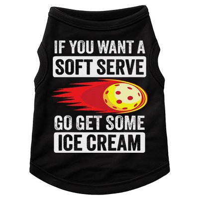 Pickleball Soft Serve Ice Cream Funny Pickleball Doggie Tank