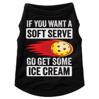 Pickleball Soft Serve Ice Cream Funny Pickleball Doggie Tank