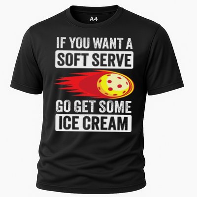 Pickleball Soft Serve Ice Cream Funny Pickleball Performance Shirt
