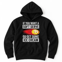 Pickleball Soft Serve Ice Cream Funny Pickleball Hoodie