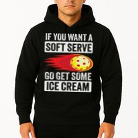 Pickleball Soft Serve Ice Cream Funny Pickleball Hoodie