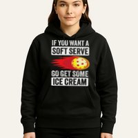 Pickleball Soft Serve Ice Cream Funny Pickleball Hoodie
