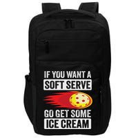 Pickleball Soft Serve Ice Cream Funny Pickleball Impact Tech Backpack