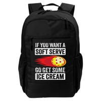 Pickleball Soft Serve Ice Cream Funny Pickleball Backpack