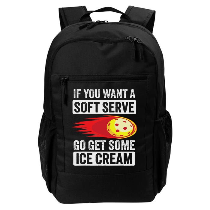 Pickleball Soft Serve Ice Cream Funny Pickleball Backpack