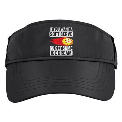 Pickleball Soft Serve Ice Cream Funny Pickleball Adult Drive Performance Visor