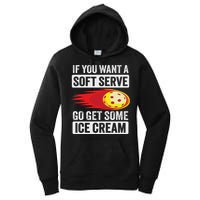 Pickleball Soft Serve Ice Cream Funny Pickleball Women's Pullover Hoodie