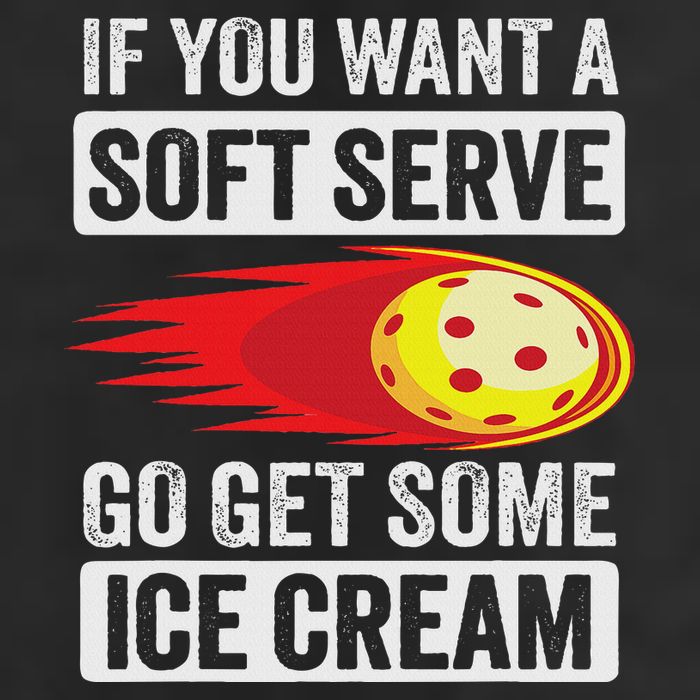 Pickleball Soft Serve Ice Cream Funny Pickleball Premium Pullover Hoodie