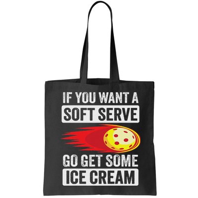 Pickleball Soft Serve Ice Cream Funny Pickleball Bag