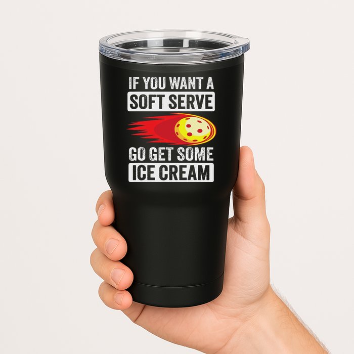 Pickleball Soft Serve Ice Cream Funny Pickleball Tumbler