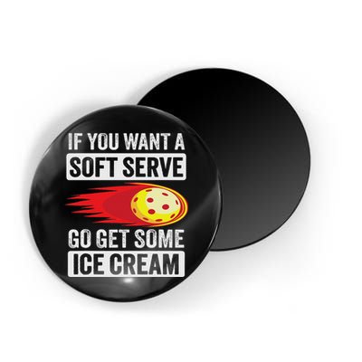 Pickleball Soft Serve Ice Cream Funny Pickleball Magnet