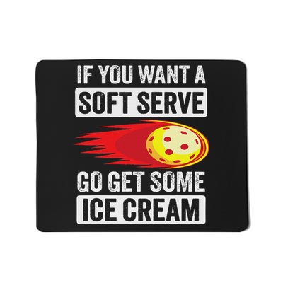 Pickleball Soft Serve Ice Cream Funny Pickleball Mousepad