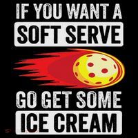 Pickleball Soft Serve Ice Cream Funny Pickleball Womens Tank Top