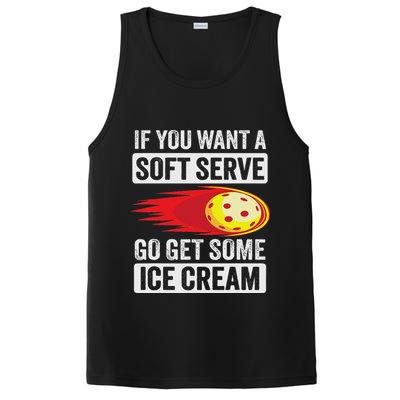 Pickleball Soft Serve Ice Cream Funny Pickleball PosiCharge Competitor Tank