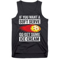 Pickleball Soft Serve Ice Cream Funny Pickleball Tank Top