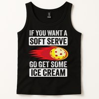 Pickleball Soft Serve Ice Cream Funny Pickleball Tank Top