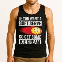 Pickleball Soft Serve Ice Cream Funny Pickleball Tank Top