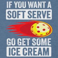 Pickleball Soft Serve Ice Cream Funny Pickleball Garment-Dyed Sweatshirt