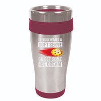 Pickleball Soft Serve Ice Cream Funny Pickleball 16oz Travel Tumbler