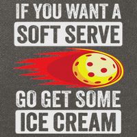 Pickleball Soft Serve Ice Cream Funny Pickleball Cotton Canvas Backpack