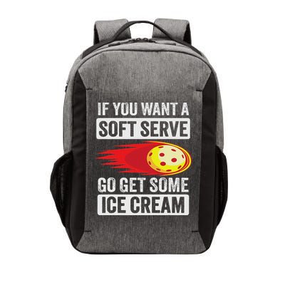 Pickleball Soft Serve Ice Cream Funny Pickleball Vector Backpack