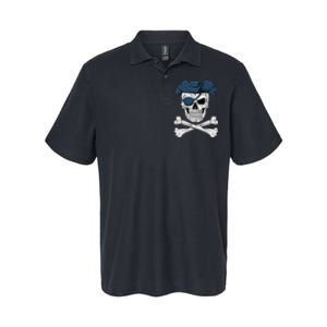 Pirate Skull Scary Halloween Crossbones Eye Patch Softstyle Adult Sport Polo