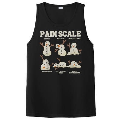 Pain Scale Snowman Funny Nurse Christmas Icu Nurse PosiCharge Competitor Tank