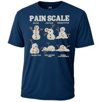 Pain Scale Snowman Funny Nurse Christmas Icu Nurse Cooling Performance Crew T-Shirt