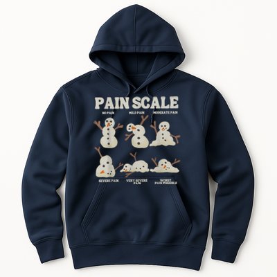 Pain Scale Snowman Funny Nurse Christmas Icu Nurse Hoodie