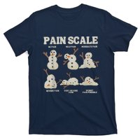 Pain Scale Snowman Funny Nurse Christmas Icu Nurse T-Shirt