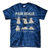 Pain Scale Snowman Funny Nurse Christmas Icu Nurse Tie-Dye T-Shirt