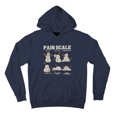 Pain Scale Snowman Funny Nurse Christmas Icu Nurse Tall Hoodie